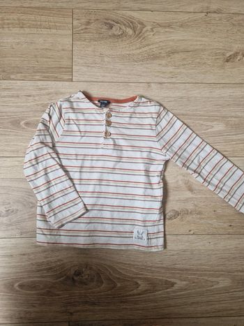 T-shirt manches longues Kiabi 24M, neuf