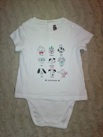 T-shirt body manches courtes