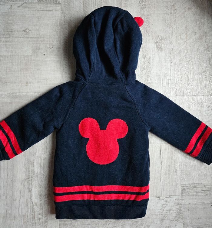 Veste laine et sherpa 12 mois mickey - photo numéro 3