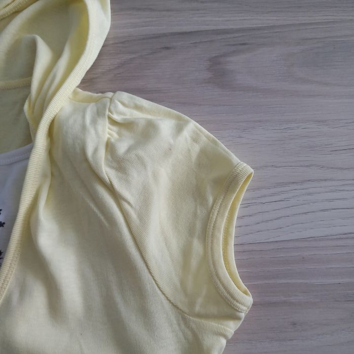Tunique jaune femme à capuche avec débardeur New Look taille M - photo numéro 5