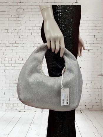 NA-KD sac rond pailleté strass