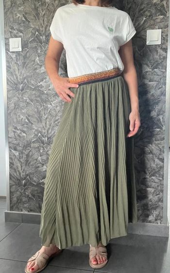 Jupe Longue Femme Kaki