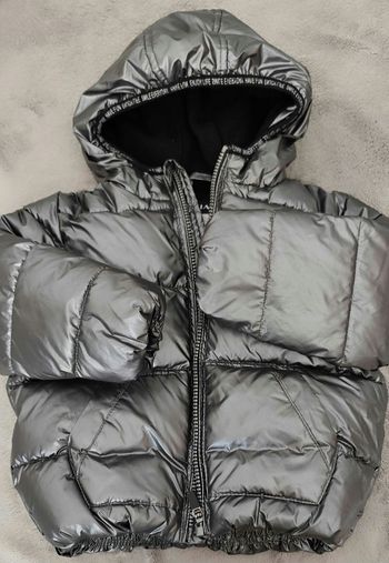 Doudoune argentée Kiabi