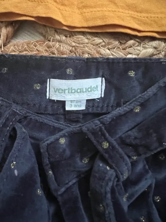 Ensemble t-shirt ML + short velours verbaudet 3 ans - photo numéro 3