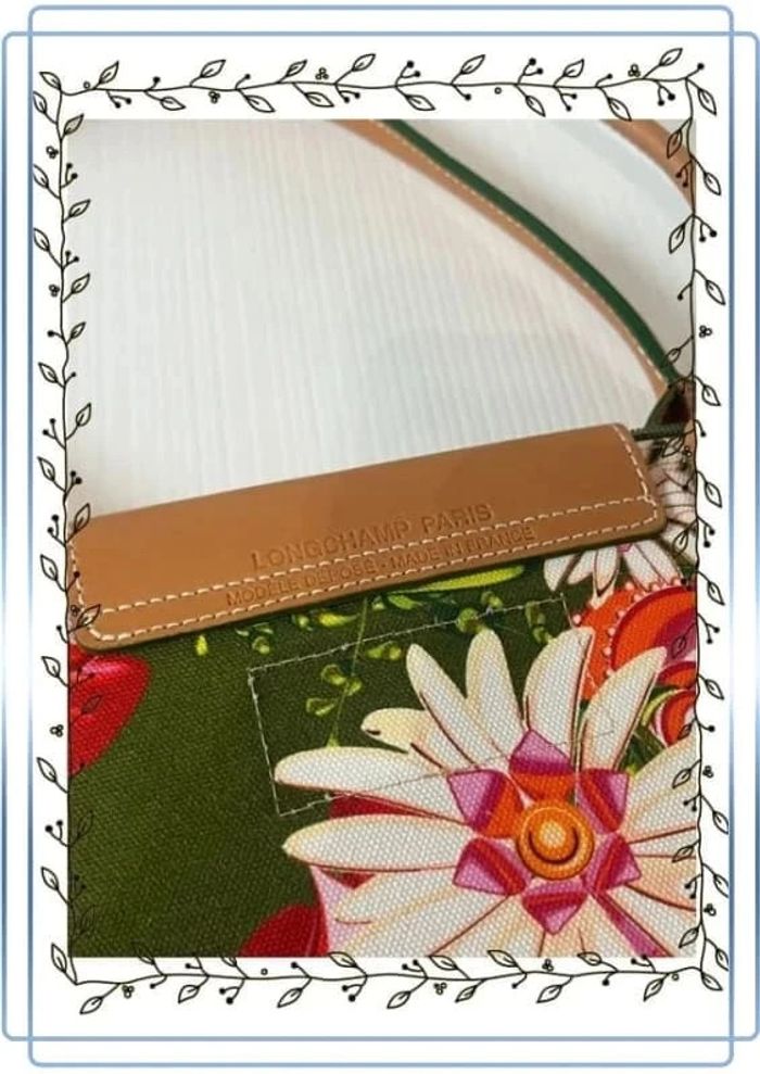 Sac Longchamp Modèle Garden Foo En toile de coton - photo numéro 5