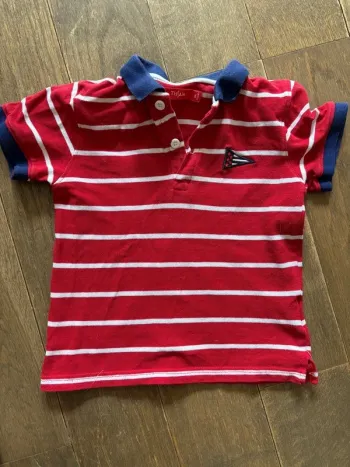 Polo  marinière mc Tissaia 6 ans tbe raye