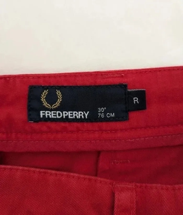 Pantalon en coton - Fred Perry - taille 30 (FR40) - photo numéro 3