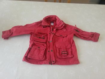 Veste en jean rouge Activewear 102 cm