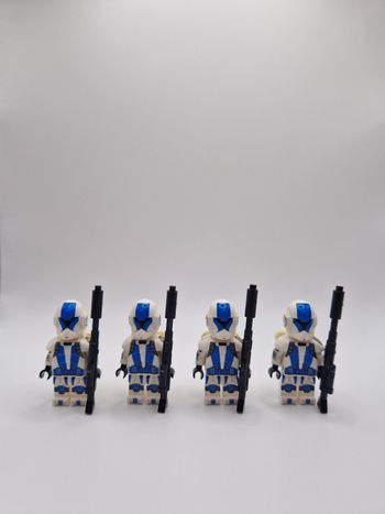 Figurines type lego 4 clones de la 501ème star wars