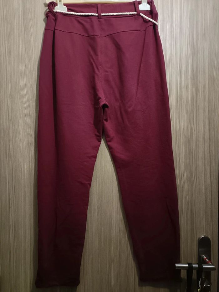 Pantalon bordeaux taille unique - photo numéro 3