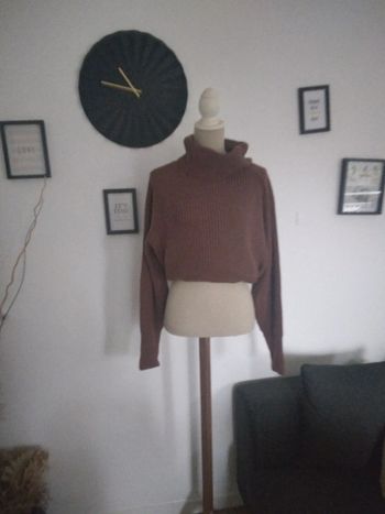 🌸Pull marron à col roulé🌸