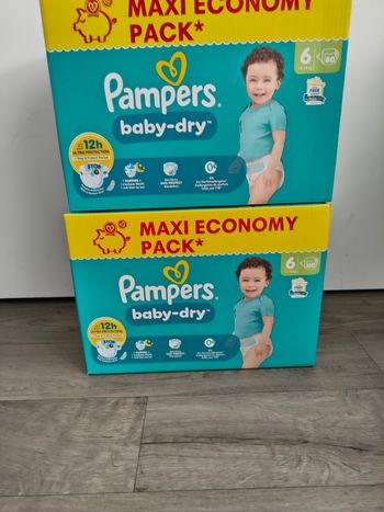 2 Carton couche pampers taille06