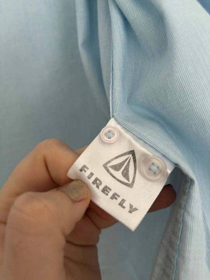 Chemise bleue clair à rayures Firefly Taille XL - photo numéro 4