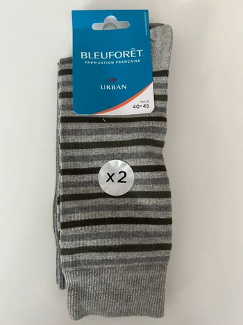 Lot de 2 chaussettes Bleuforet NEUF 43-46