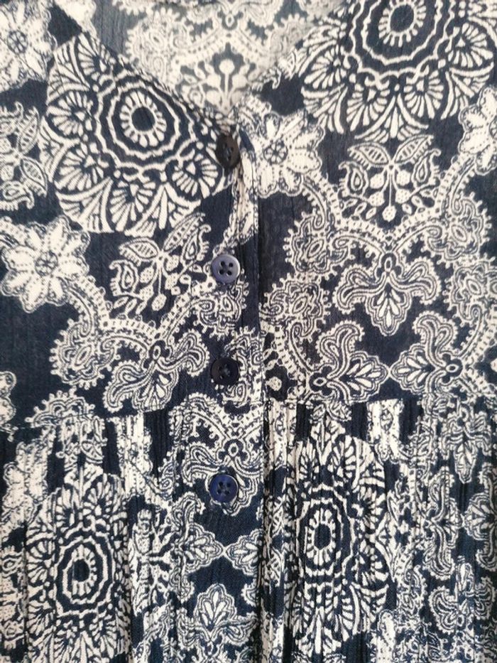 Robe de plage boutonnée bleue Jennyfer taille 36 - photo numéro 3