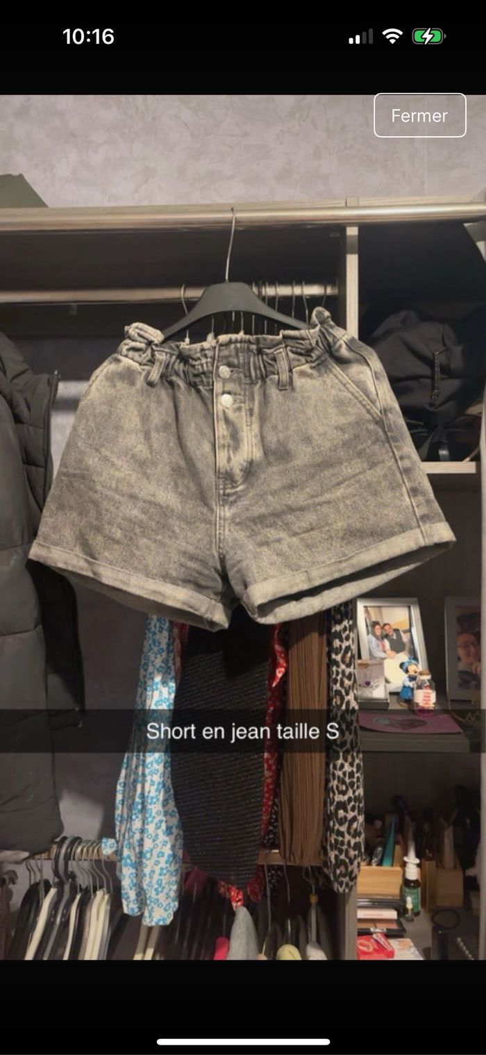 Short en jean
