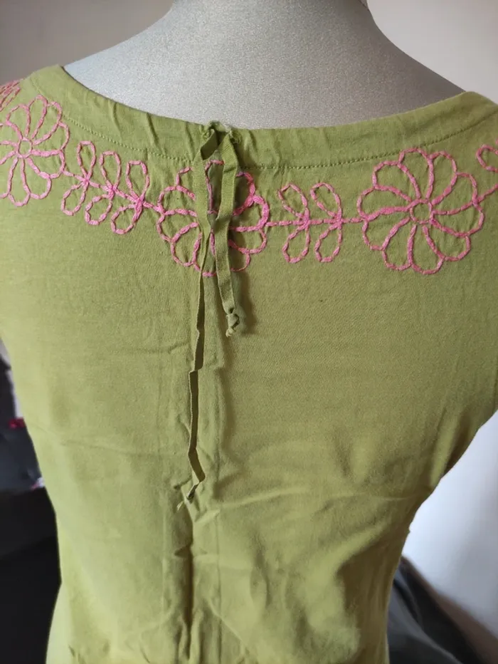 Robe droite brodée - photo numéro 4