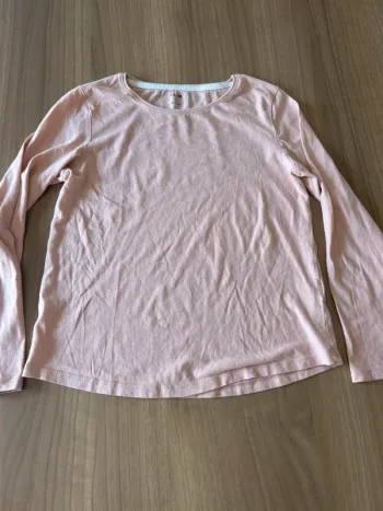 Haut manches longues rose kiabi 10 ans