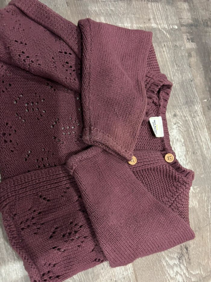 Gilet en laine bébé fille 12mois TAO - photo numéro 5