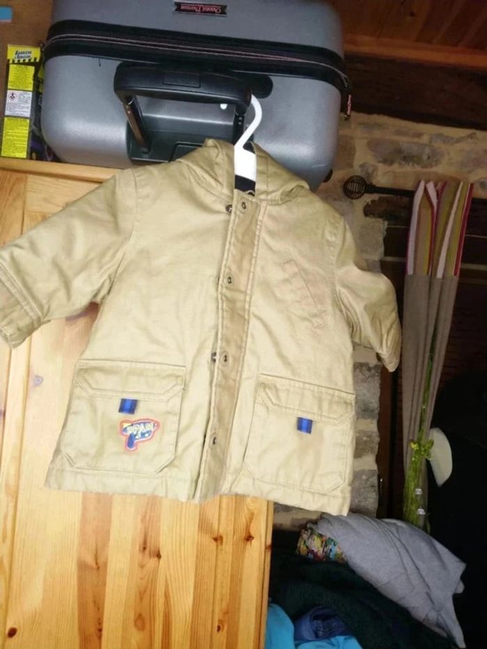 Jolie veste enduite DPAM très sympa et originale taille 9 mois - photo numéro 5