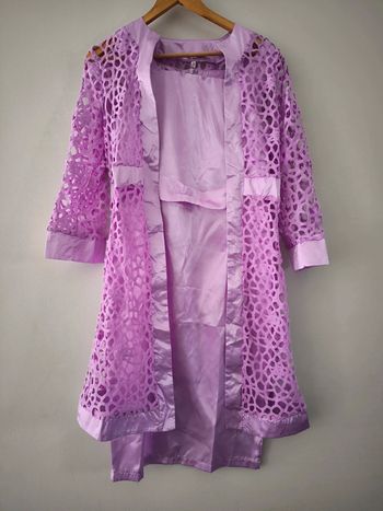 Robe de soirée avec le cardigan dentelle  taille S neuf