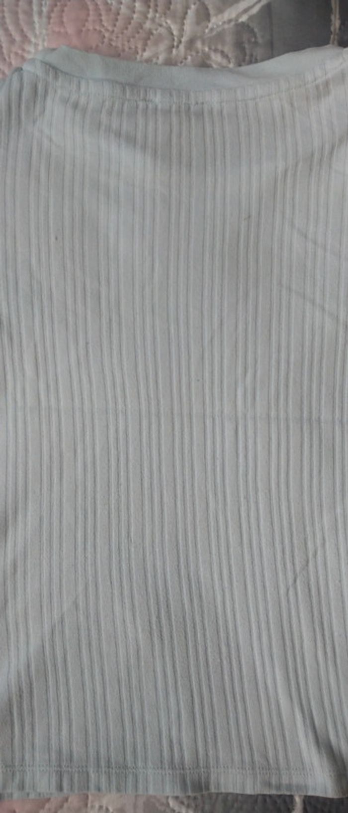 Haut côtelé bleu ciel mc fille 14 ans la redoute - photo numéro 8