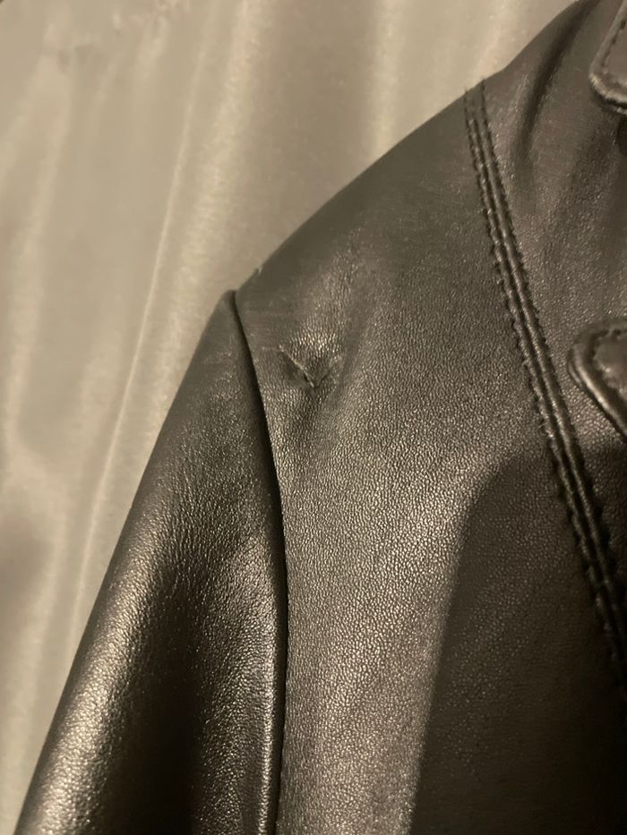 Veste longue en cuir - photo numéro 6