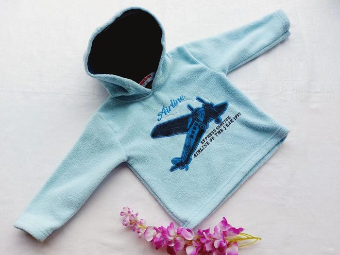 Pull polaire à capuche 18 mois Prend ton pouce - photo numéro 2