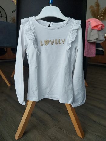 Tee-shirt manches longues blanc Orchestra 5 ans