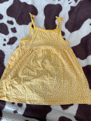 Robe été jaune fleurs