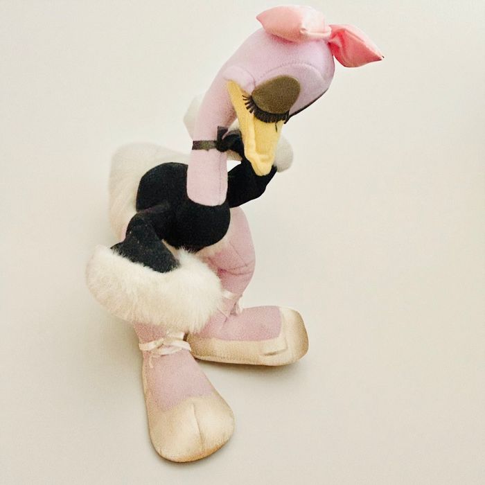 Peluche rare Disney Fantasia – Madame Upanova, autruche ballerine – années 1990, 48 cm avec nœud. - photo numéro 3