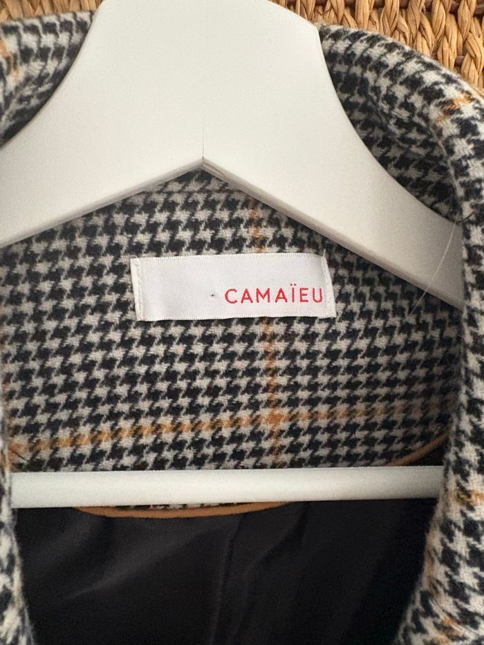 Manteau à carreaux Camaïeu taille 42 - photo numéro 5