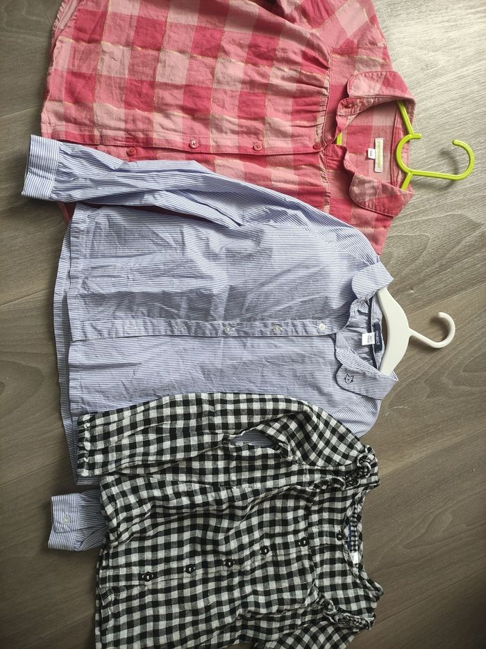 Lot de 3 chemises taille 6 ans en très bon état très peu porté Okaïdi et Verbaudet