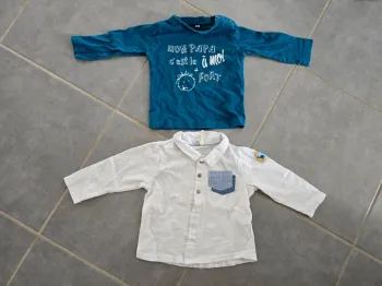 Lot de 2 tee shirts manches longues