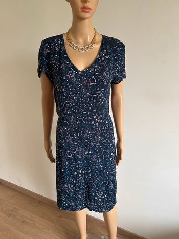 Robe imprimée à manches courtes Caroll taille 42 TBE