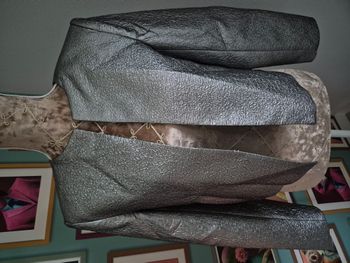 Veste blazer court Zara argenté taille S