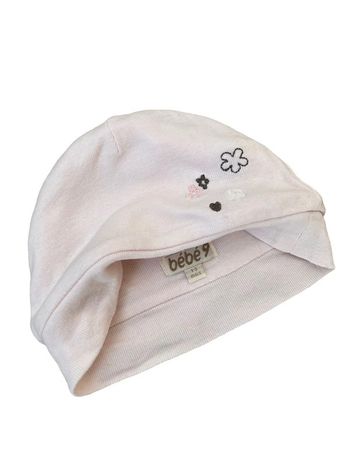 Bonnet bébé rose pâle 100% coton - Bébé 9 (1-3 mois)