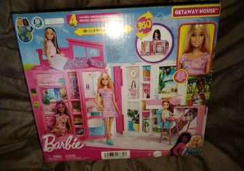Maison de poupée barbie valise à emporter