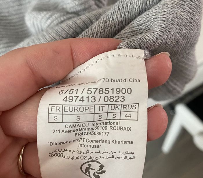 Pull gris - photo numéro 3