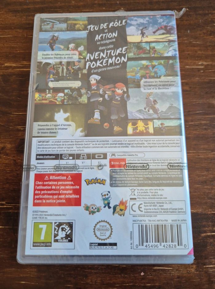 Pokemon arceus neuf sous blister switch - photo numéro 2