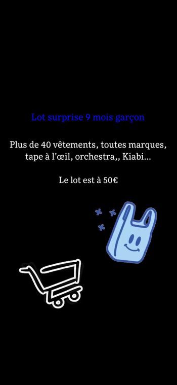 Lot vêtements garçon