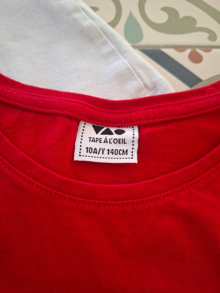 Tee-shirt manches longues coeur sequin 10 ans fille - photo numéro 3