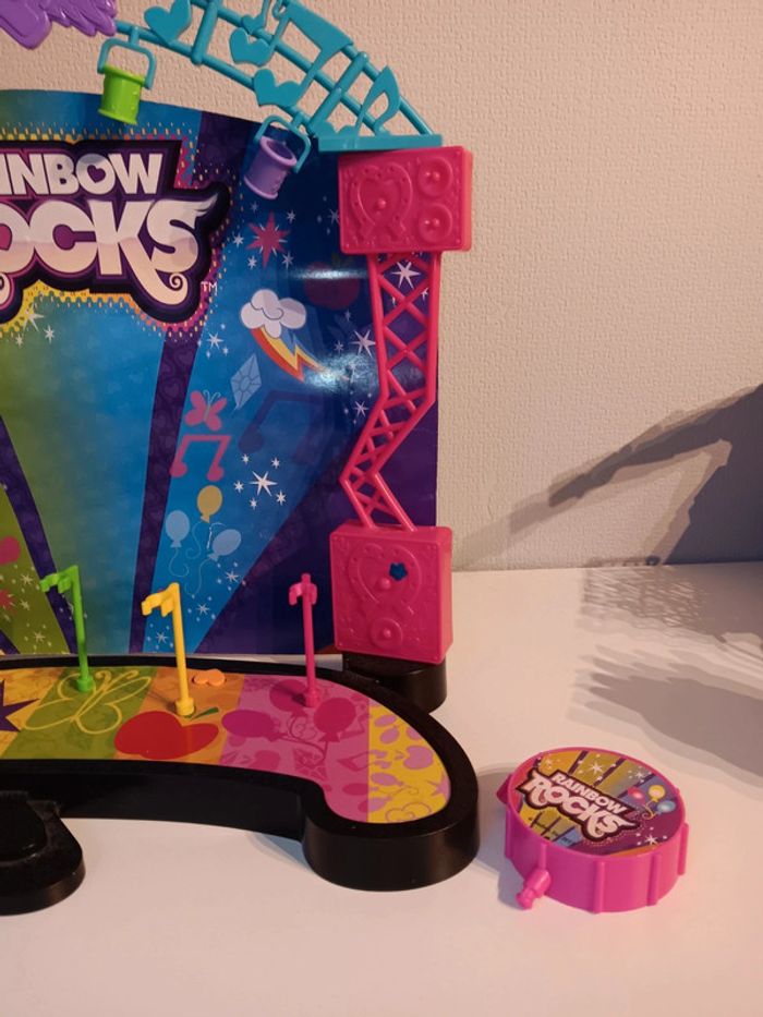 Scène rainbow rock my little pony equestria girls + 3 figurines - photo numéro 7