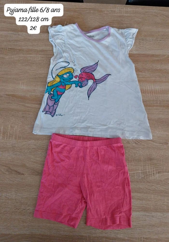 Pyjama été fille 6/8 ans