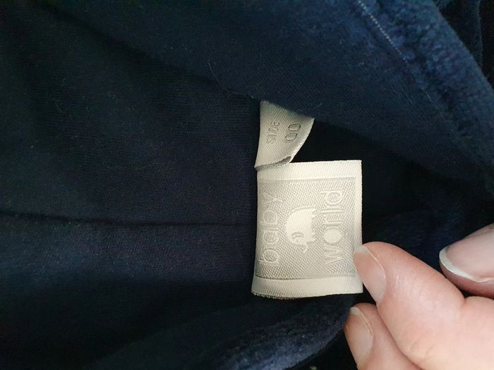 Ensemble bleu marine velours neuf sans étiquette 0-3 mois - photo numéro 4