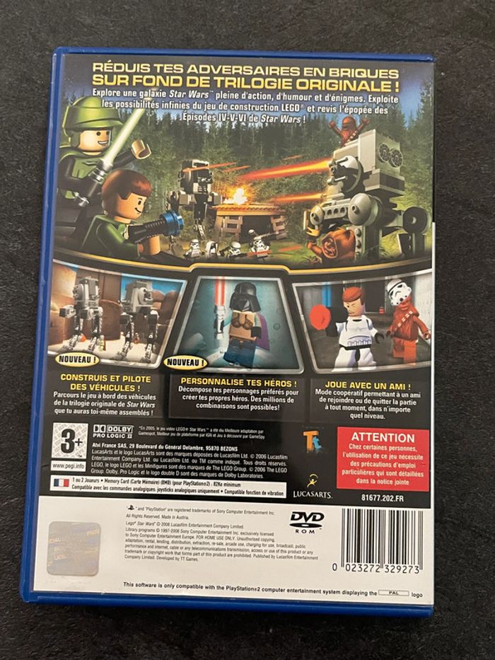 Jeux vidéos PS2 Star Wars 2 La trilogie originale - photo numéro 2