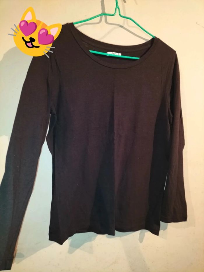 Maillot manches longues noir Gémo L