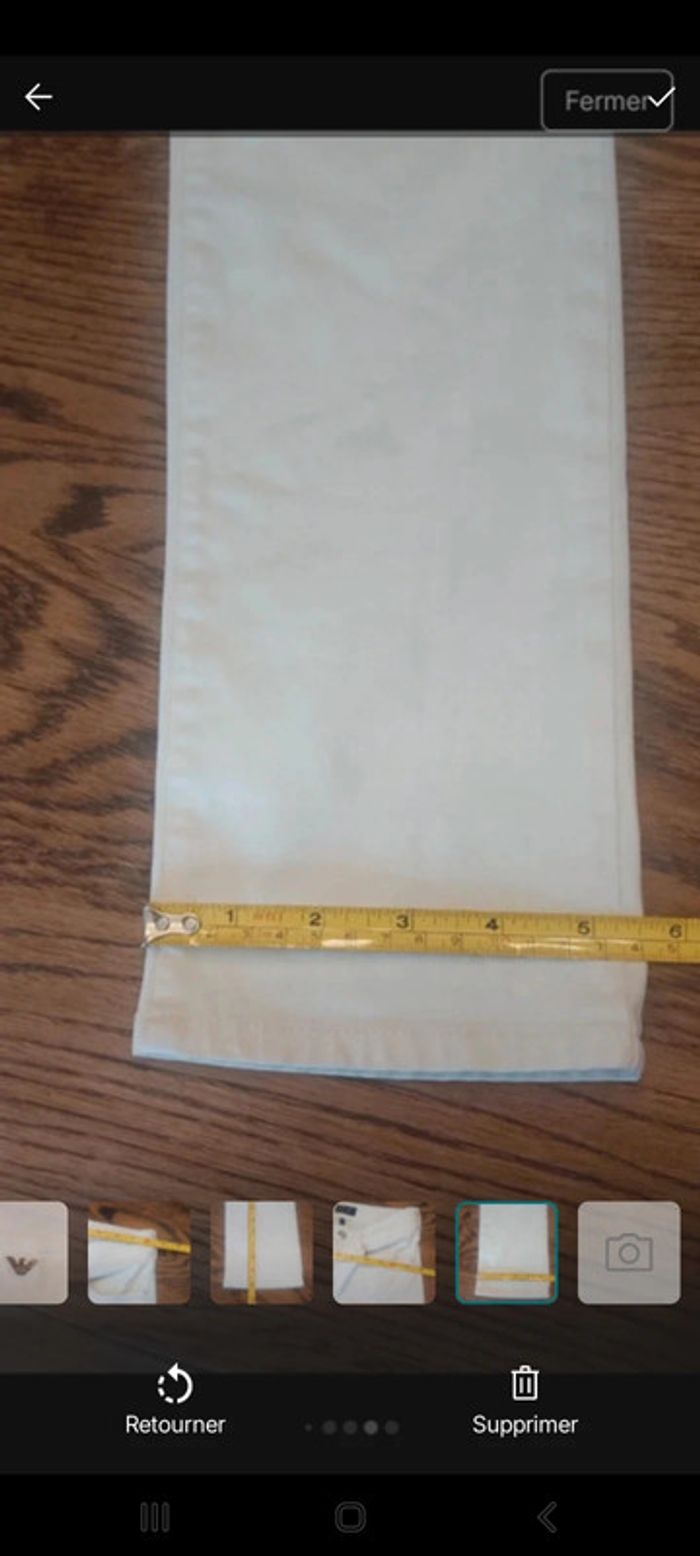 Pantalon Armani Jeans blanc taille eu 25 fr 34 - photo numéro 17