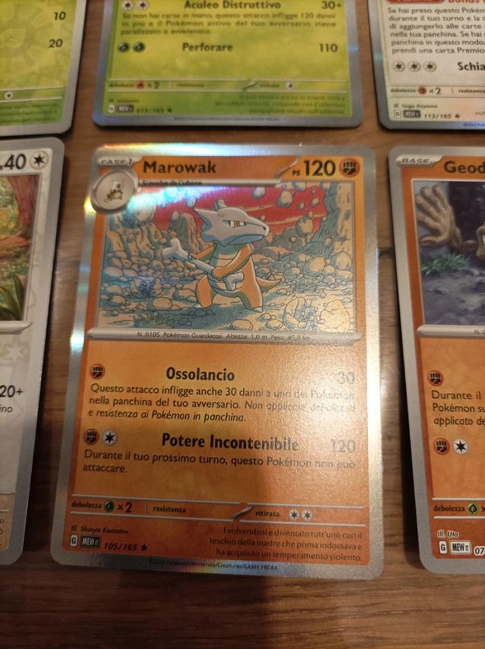 Lot de 9 cartes Pokemon 151 Holo Leviator Dardagnan Leveinard Colosinge Ossatueur - photo numéro 9