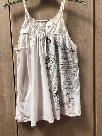 Top desigual blanc et noir
